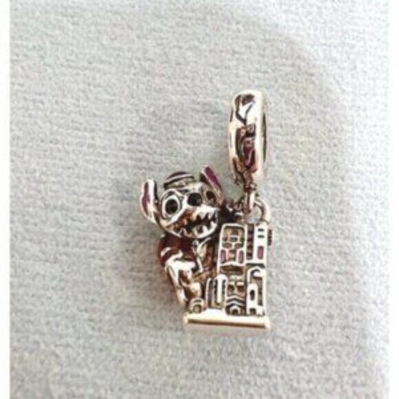 Paris Stitch Hollwood Tower of Terror Charm, Charm For Pandora Bracelet - Picture 4 of 5
